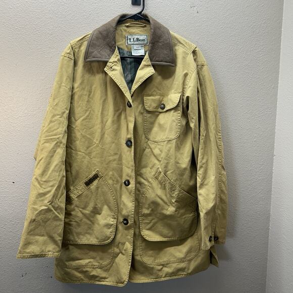 L.L. Bean Jackets & Blazers - Vintage LL Bean Jacket Women Sz M Adirondack Barn Chore Coat Flannel Lined
